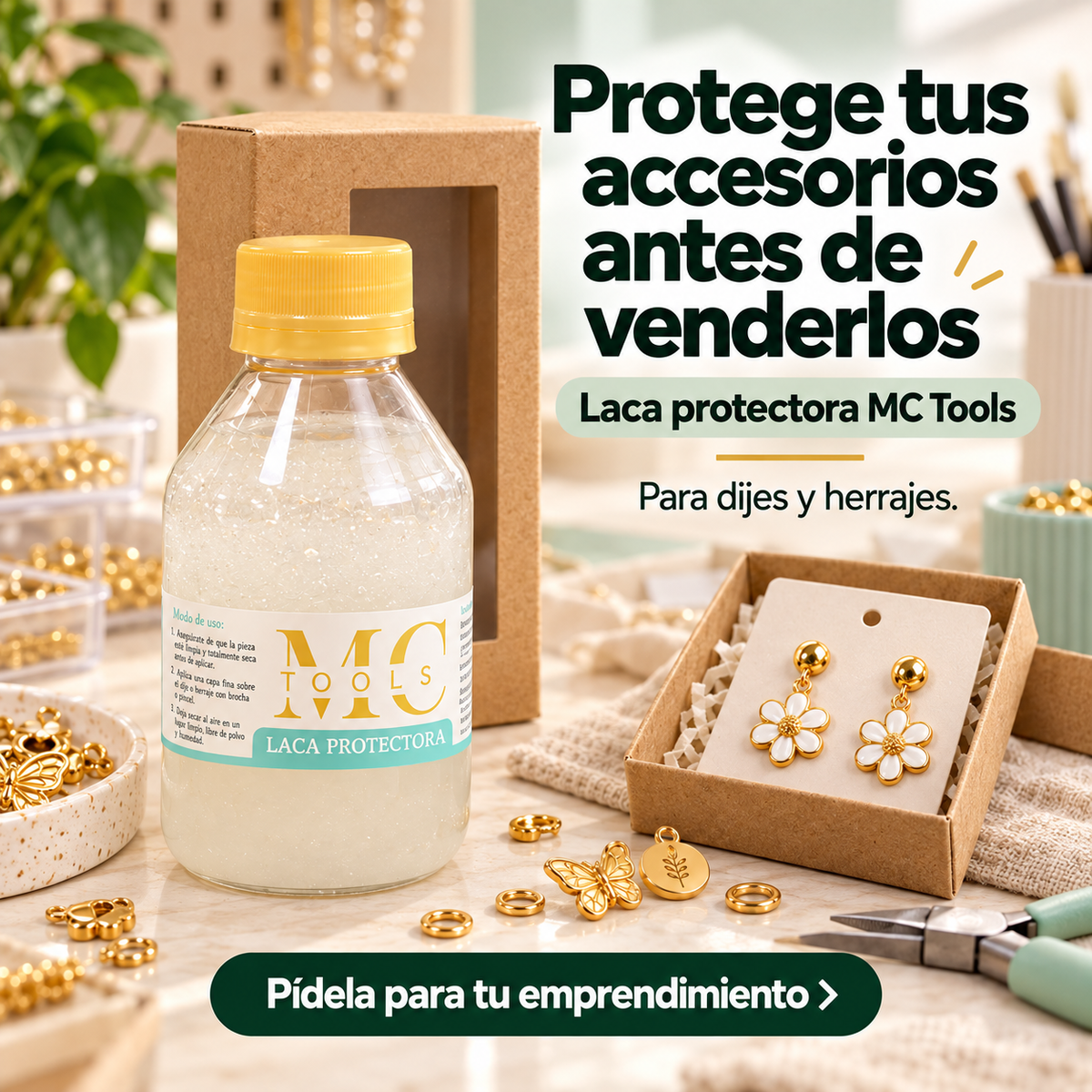 Laca Americana protectora para bisutería